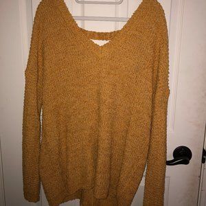 Oversized Mustard Sweater FOREVER 21